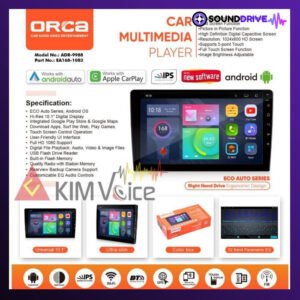 Head Unit Android ORCA ADR- 9988 Eco Auto Series RAM 2/32GB 9 Inch 10 Inch - 9 Inch