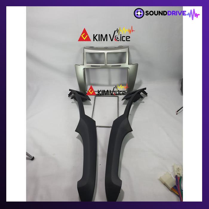 Frame Head Unit 7in for Yaris lama 2004-2013 - Hitam - Image 4
