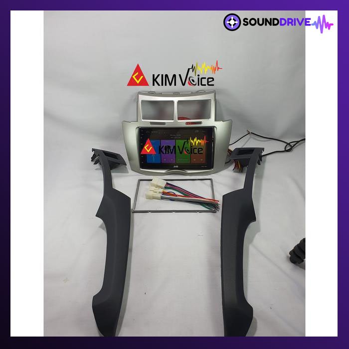 Frame Head Unit 7in for Yaris lama 2004-2013 - Hitam - Image 5