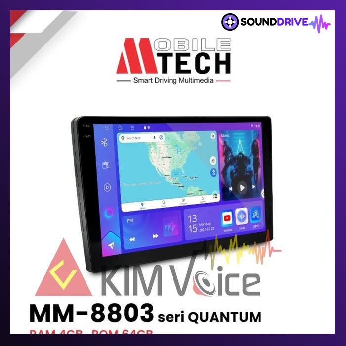 Head Unit Android Mtech MM-8803 QUANTUM RAM 4GB/64GB - 9 inch - Image 2