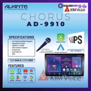 Head unit Android Avante by Pioneer AD-9910 9in with Mic Karaoke Mobil
