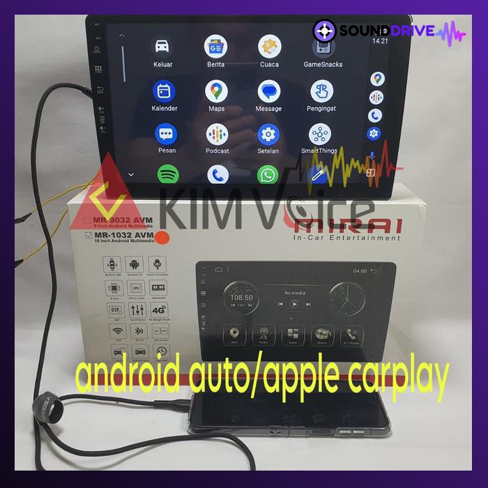 Head unit Android Mirai MR 9032 AVM - MR 1032 AVM RAM 4/64GB - 9 inch - Image 3