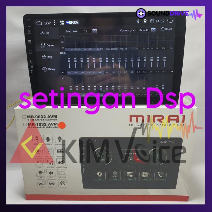 Head unit Android Mirai MR 9032 AVM - MR 1032 AVM RAM 4/64GB - 9 inch - Image 4