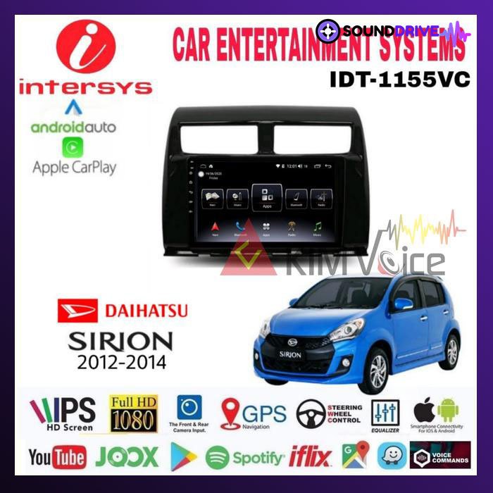 Head Unit Android Intersys 10 Inch OEM Sirion 2012-2014 soket pnp