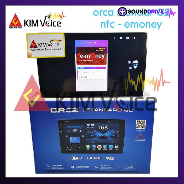 Head unit Android Orca New Standard RAM 4/128GB + Kamera 360 - 9 inch