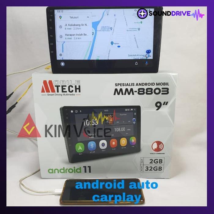 Head Unit Android Mtech MM-8803 + Kamera DVR Voice Command RAM 2/32GB - 9 inch - Image 4