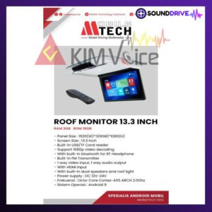 TV Roof Plafon Android Mtech 13.3 inch HD LED