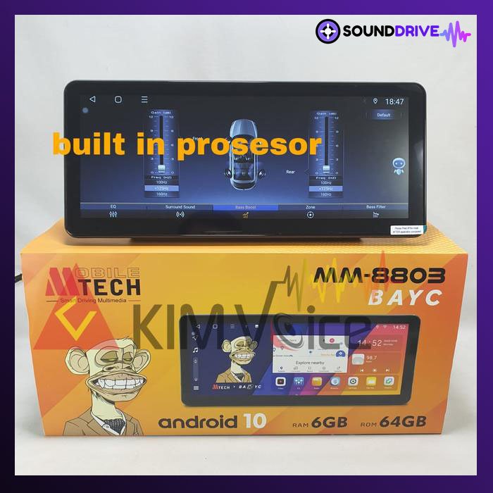 Head unit Android Mtech 8803 Bayc 12.3 inch RAM 6/64GB - Unit 12.3 inch - Image 3