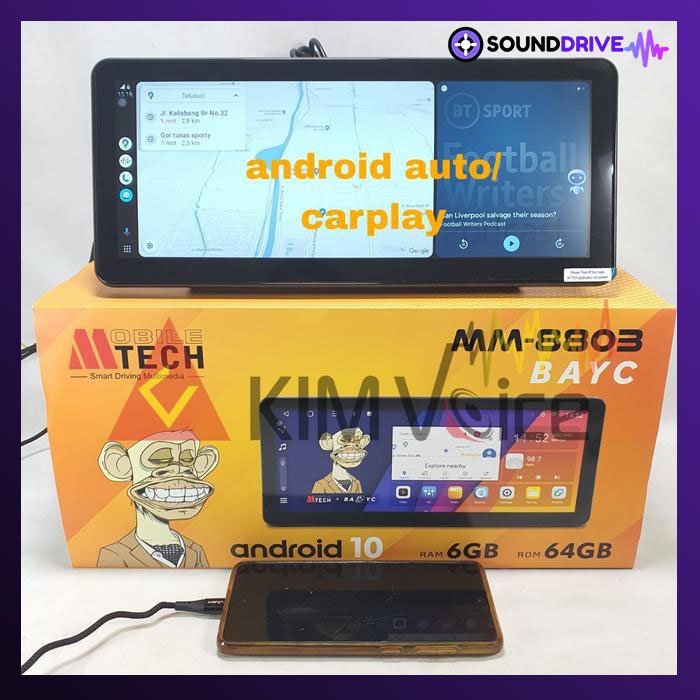 Head unit Android Mtech 8803 Bayc 12.3 inch RAM 6/64GB - Unit 12.3 inch - Image 4