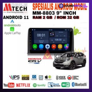 Head Unit Android Mtech OEM CRV Turbo 2021 Up +Soket Canbus - 4/64 GB 10 inch