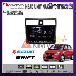 Head Unit Android Nakamichi 10 inch OEM Swift 2004-2010 soket pnp - RAM 4/64GB