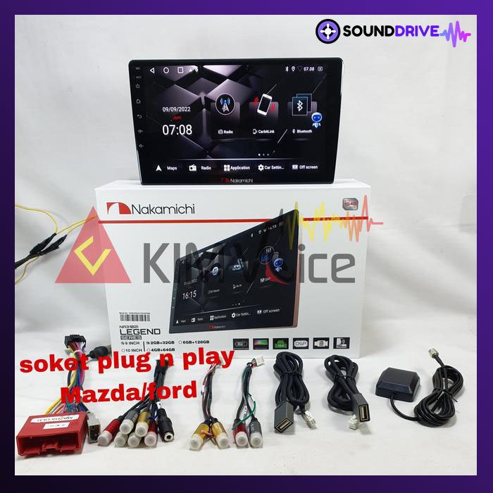 Head Unit Android Nakamichi 9 inch OEM Ford Ranger Everest Mazda BT-50 - RAM 4/64GB - Image 2
