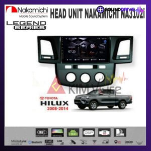 Head Unit Android Nakamichi 9 inch OEM Toyota Hilux 2007-2015 pnp - RAM 4/64GB