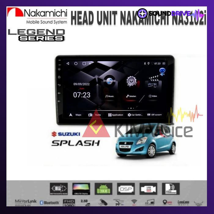 Head Unit Android Nakamichi 9 inch OEM Suzuki Splash Soket PNP - RAM 4/64GB