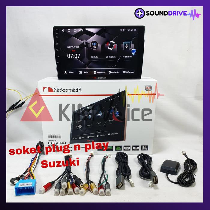 Head Unit Android Nakamichi 9 inch OEM Suzuki Splash Soket PNP - RAM 4/64GB - Image 2