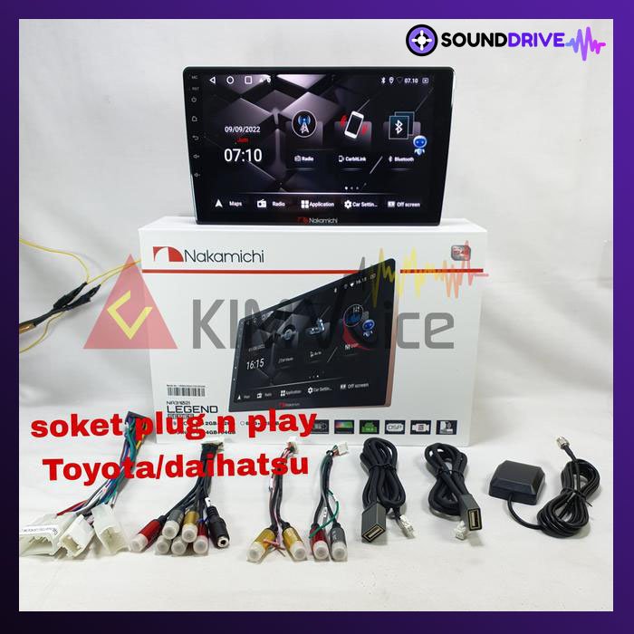 Head Unit Android Nakamichi 9 inch OEM Toyota Camry 2002-2005 PNP - WOOD, RAM 4/64GB - Image 3
