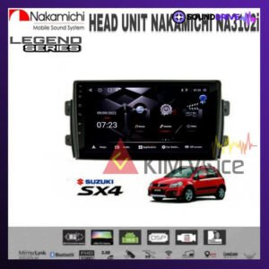Head Unit Android Nakamichi 9 inch OEM Suzuki SX4 X-Over Baleno - RAM 4/64GB