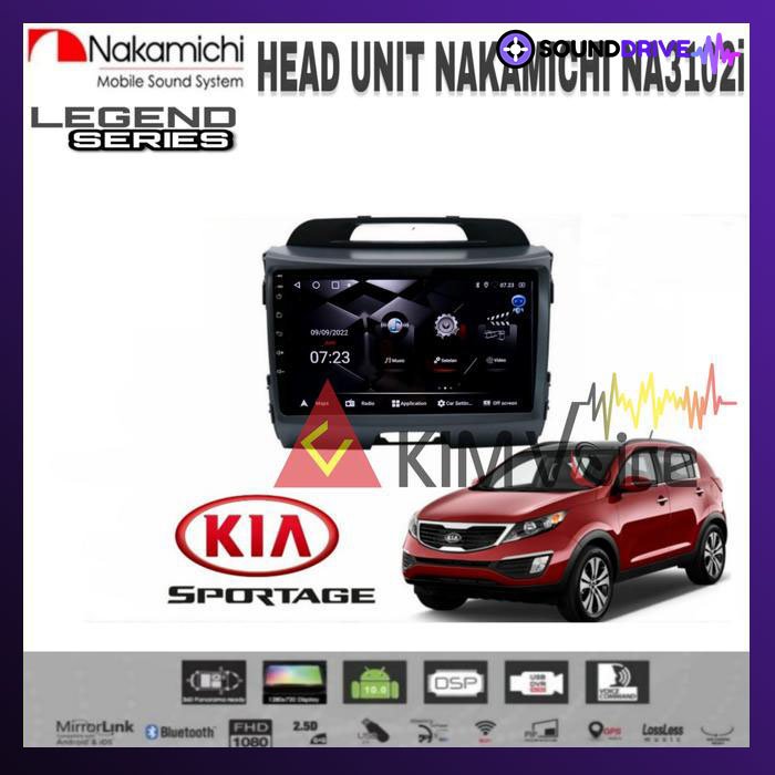 Head Unit Android Nakamichi 9 inch OEM KIA Sportage 2010-2016 PNP - RAM 4/64GB