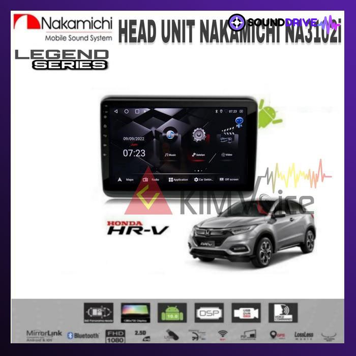 Head Unit Android Nakamichi 10 inch OEM Honda HRV 2015 up Soket pnp - RAM 4/64GB