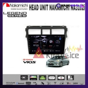 Head Unit Android Nakamichi 9 inch OEM Toyota Vios 2008-2012 Soket pnp - silver, RAM 4/64GB