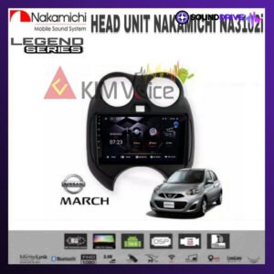 Head Unit Android Nakamichi 9 inch OEM Nissan March 2010-2014 - 2010-2013, RAM 4/64GB