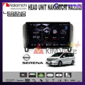 Head Unit Android Nakamichi 9 inch OEM Nissan Serena C26 Soket pnp - RAM 4/64GB