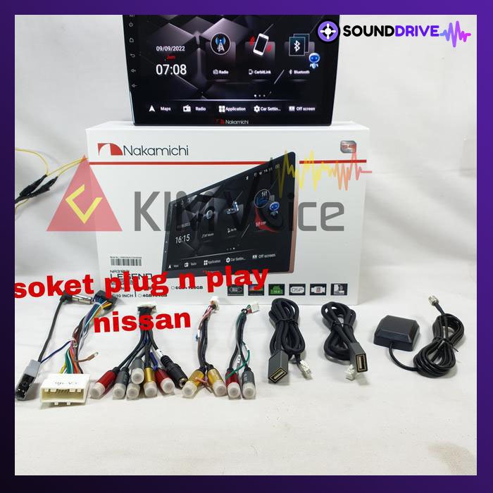 Head Unit Android Nakamichi 9 inch OEM Nissan Serena C26 Soket pnp - RAM 4/64GB - Image 2