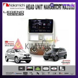Head Unit Android Nakamichi 9 inch OEM RUSH Terios 2007-2017 PNP - 2007-2011, RAM 4/64GB