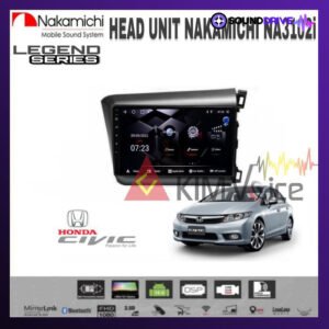 Head Unit Android Nakamichi 9 inch OEM Honda Civic 2012-2015 + Canbus - RAM 4/64GB