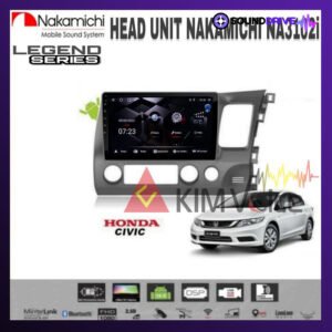 Head Unit Android Nakamichi 10 inc OEM Honda Civic 2006-2011 soket pnp - RAM 4/64GB