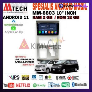 Head Unit Android Mtech 10 inch OEM Alphard 2008-2014 Voice Command