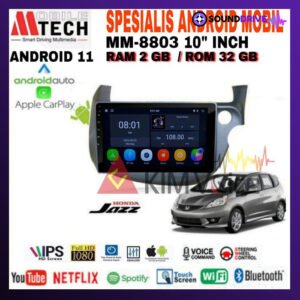 Head Unit Android Mtech 10 inch OEM Honda Jazz 2008-2012 Soket PNP