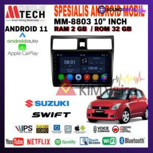 Head Unit Android Mtech 10 inch OEM Suzuki Swift 2004 - 2010 Soket pnp