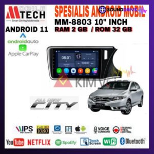 Head Unit Android Mtech 10 inch OEM Honda City 2015-2016 Soket PNP