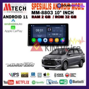 Head Unit Android Mtech MM-8803 10 inch OEM Avanza 2022 up Soket PNP