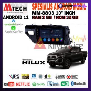 Head Unit Android Mtech MM-8803 10 Inch OEM Hilux 2016 up