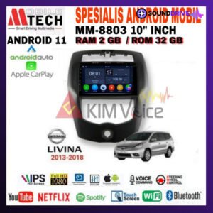 Head Unit Android Mtech MM-8803 10 inch OEM Nissan Livina 2013-2018