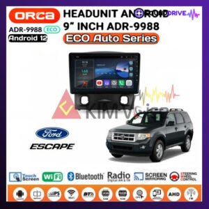 Head Unit Android Orca Eco 9 inch OEM Ford Escape Soket pnp