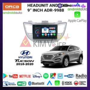 Head Unit Android 9 inch Orca OEM Hyundai Tucson 2015 up Soket pnp