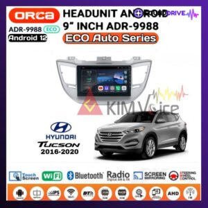 Head Unit Android Orca Eco 9 inch OEM Tucson 2015 up Soket pnp