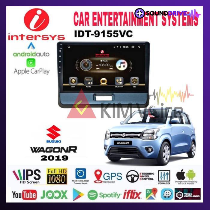 Head unit Android Intersys 9 Inch OEM Karimun Wagon R 2019 up