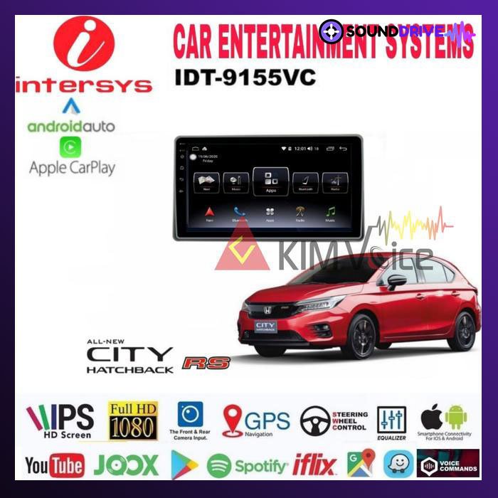 Head Unit Android Intersys 9 inch OEM Honda City 2021 Voice Command