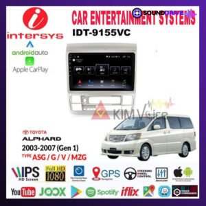 Head Unit Android Intersys 9 inch OEM Toyota Alphard 2003-2007 - AS/AXL