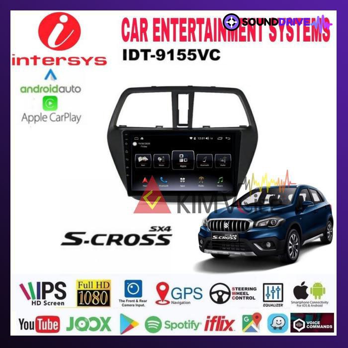 Head Unit Android Intersys 9 inch OEM Suzuki SX4 S Cross 2014 Carplay