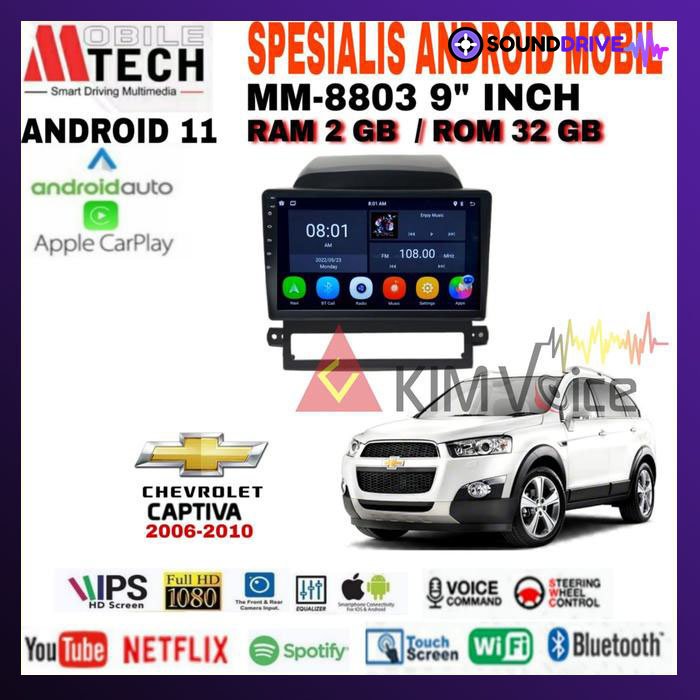 Head unit Android MTech 9 inch OEM Chevrolet Captiva 2008-2012 PNP - 4/64GB