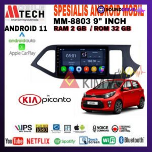 Head Unit Android Mtech 9 inch OEM Picanto 2011-2015 Soket PNP - 4/64GB