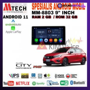 Head Unit Android Mtech 9 inch OEM Honda City 2021 Up Soket PNP - 4/64GB