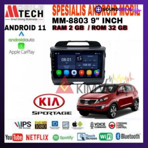Head Unit Android Mtech 9 inch OEM KIA Sportage 2010-2016 Soket PNP - 4/64GB