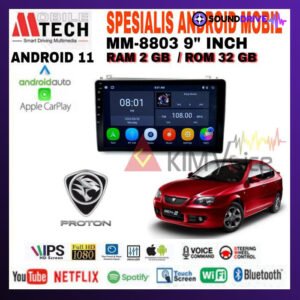 Head Unit Android Mtech 9 inch OEM Proton Gen 2 Persona 2006-2010 PNP - 2/32GB