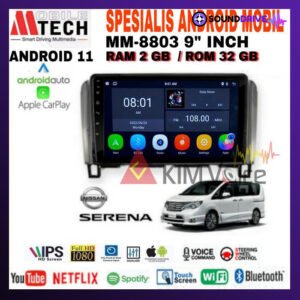 Head Unit Android Mtech 9 inch OEM Nissan Serena C26 Soket PNP - 4/64GB